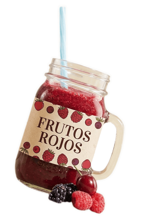 Bebida italiana de frutos rojos en Cancún